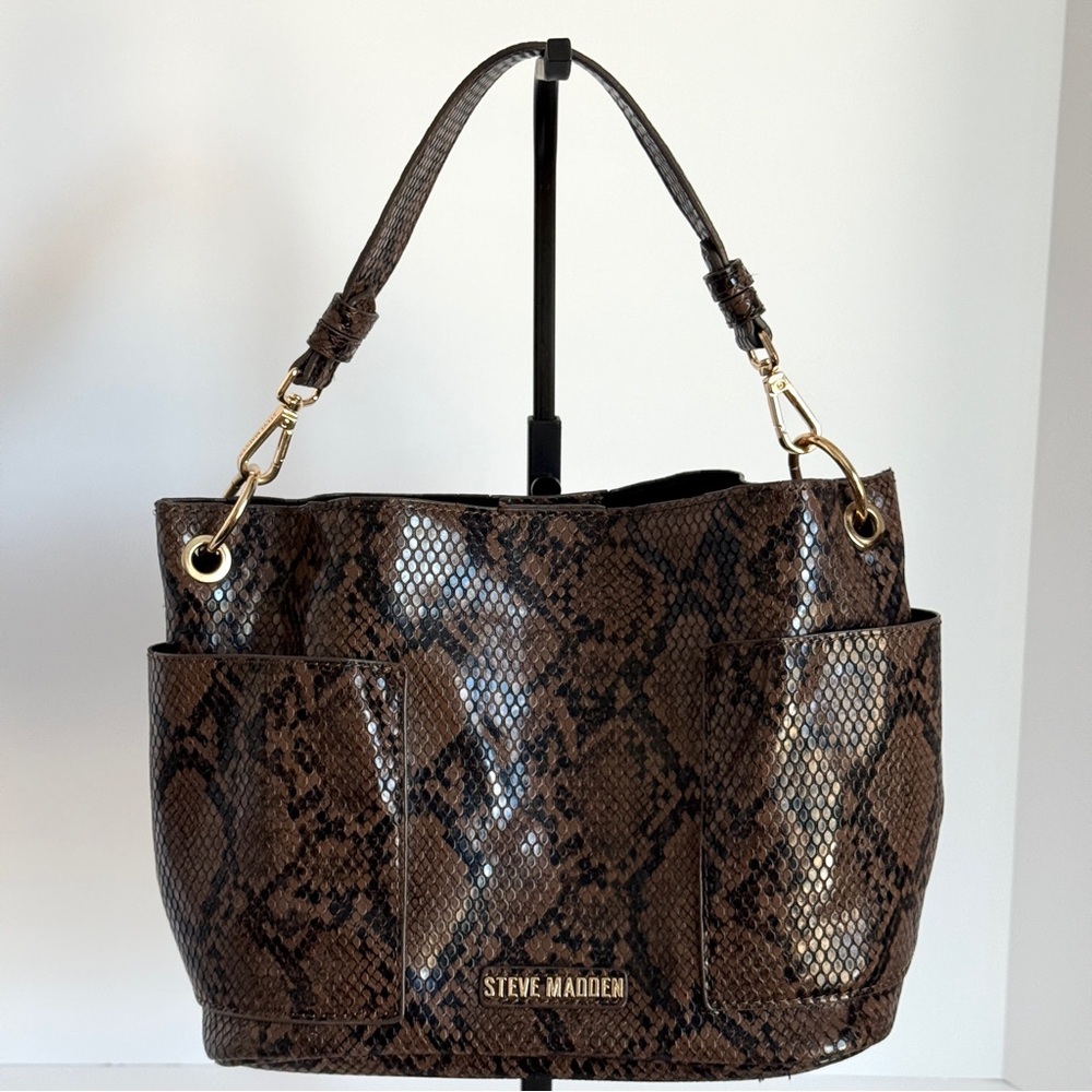 Steve Madden Luxury Hobo Bag, Chocolate